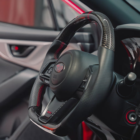 2022 + Subaru WRX Carbon Fiber Steering Wheel - AeroflowDynamics