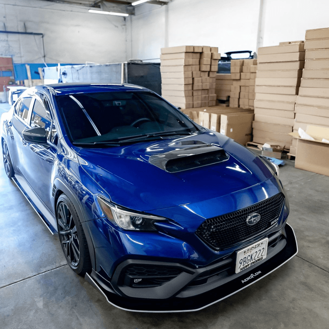 H-style carbon fiber hood scoop for 2022 Subaru WRX (1 inch taller